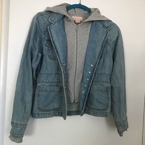 Hooded jean jacket!